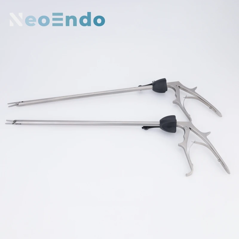 10mm Laparoscopic Titanium Clip Applier Single/Double Action, Ligation Clips Applicator