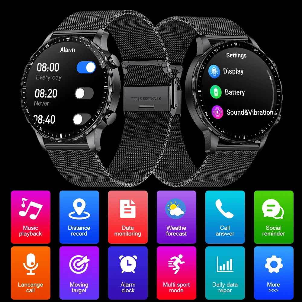 Lige masculino smartwatch para android bluetooth chamada ip68 à prova dip68 água pressão arterial sono rastreador de fitness relógio inteligente 2025 feminino