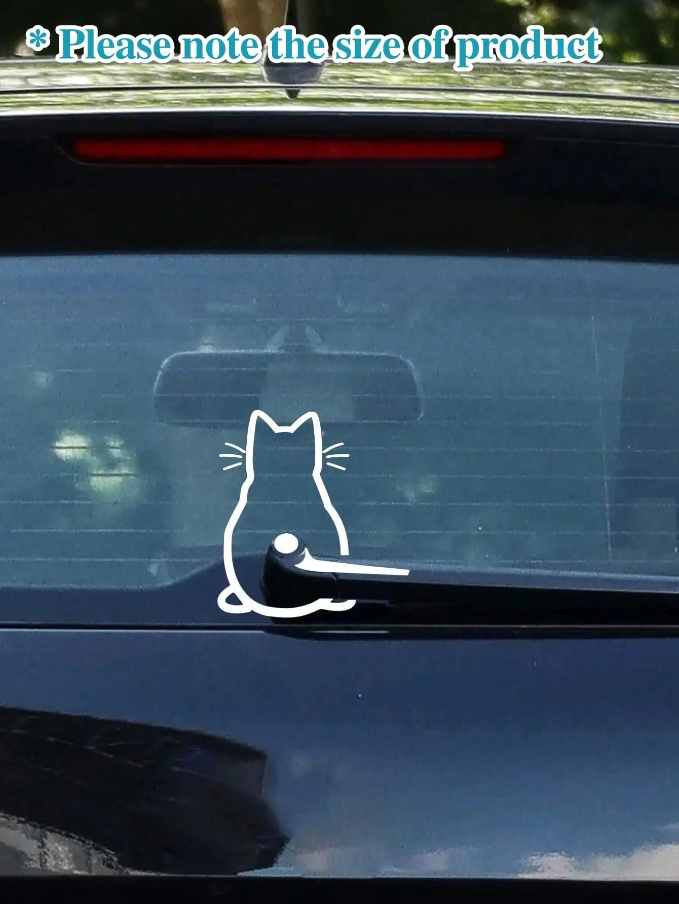 

Наклейка на зеркало заднего вида с мультяшным котом, милая наклейка на окно автомобиля для велосипедов, компьютеров и автомобилей, забавные автомобильные аксессуары для женщин