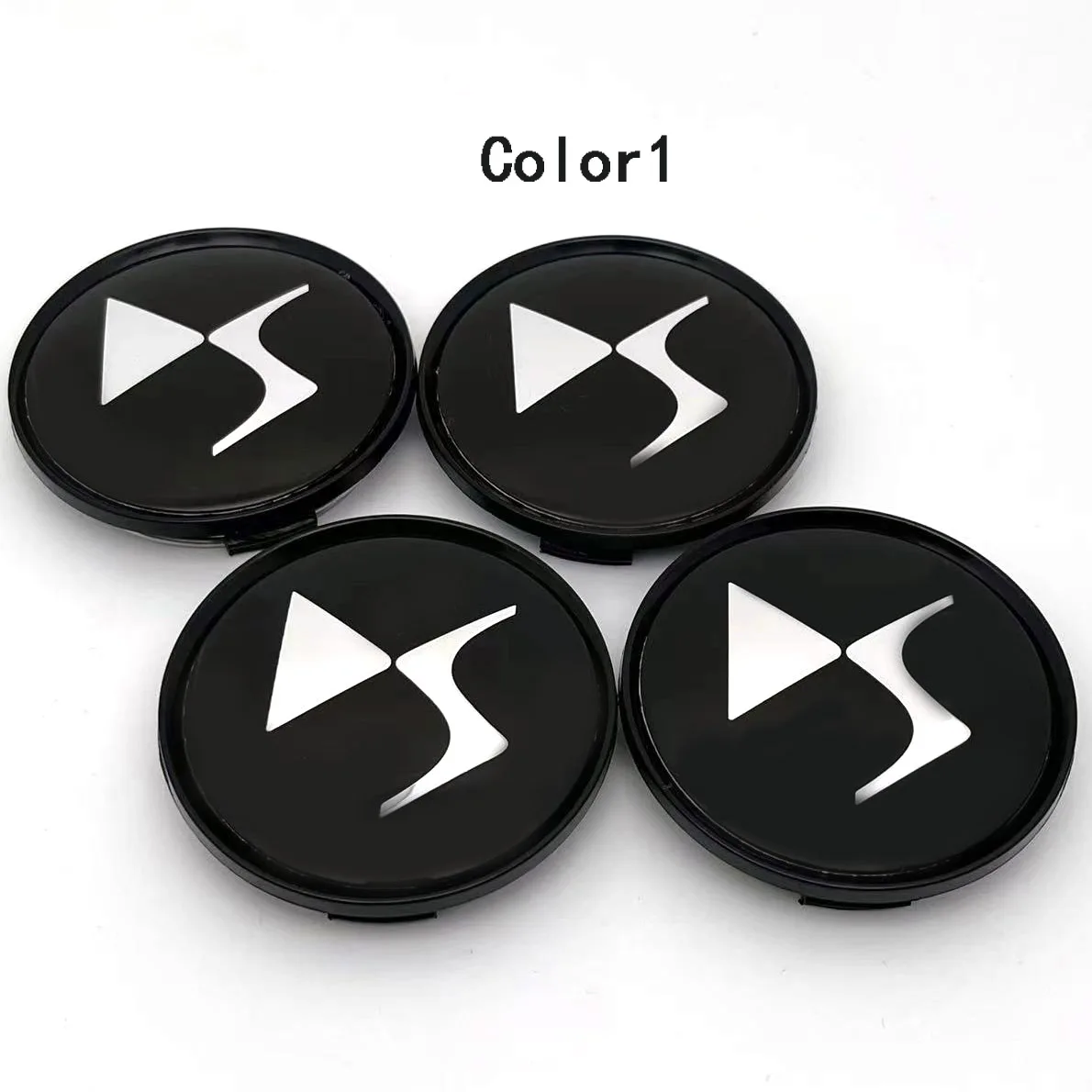 4PCS/Lot 63MM Car Wheel Center Caps for DS Racing WHEEL Emblem Logo Car Dust CoverStyling