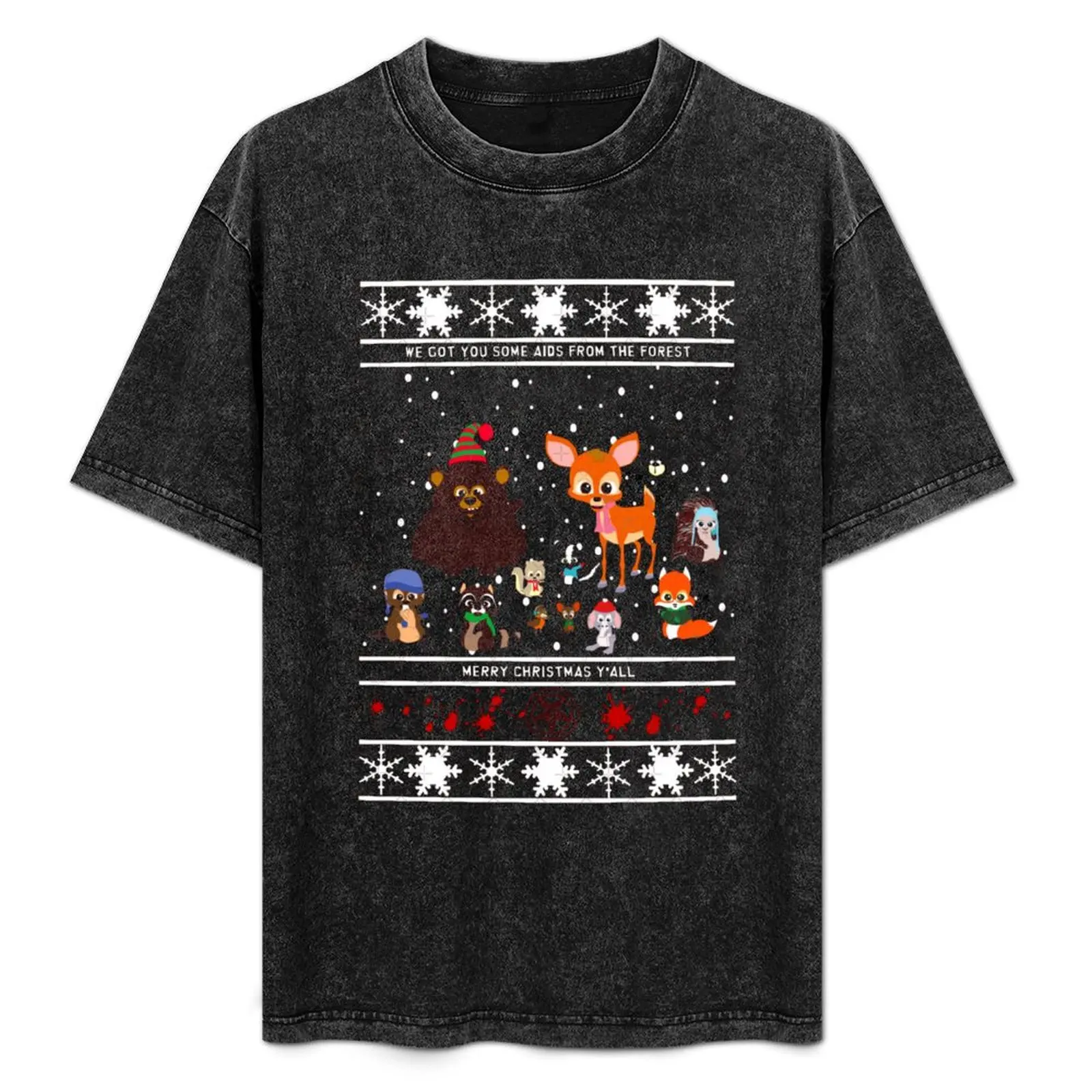 

Woodland critters T-Shirt Casual Graphic Print Tee