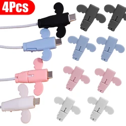 Angel Type Cable Protector Type C Charger Universal Data Protector Cable Winder Organizer Holder for IOS Android IPhone Samsung