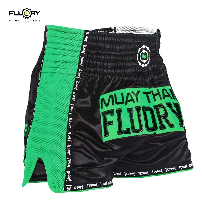 Fluory Thai Boxing Fashion Training Shorts Men's Boxing Clothing Women Free Fight Shorts Free Fight Custom