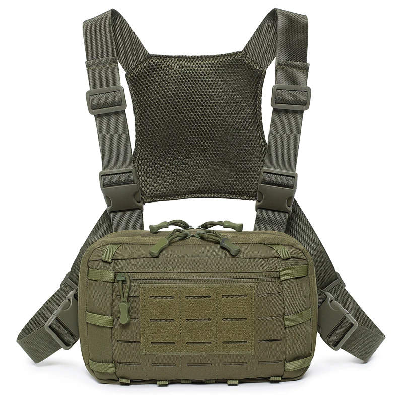 

Men's Outdoor Sports Tactical Chest Bag, Breathable and Multifunctional, Convenient Tactical Vest Bag, Suitable for Adventures