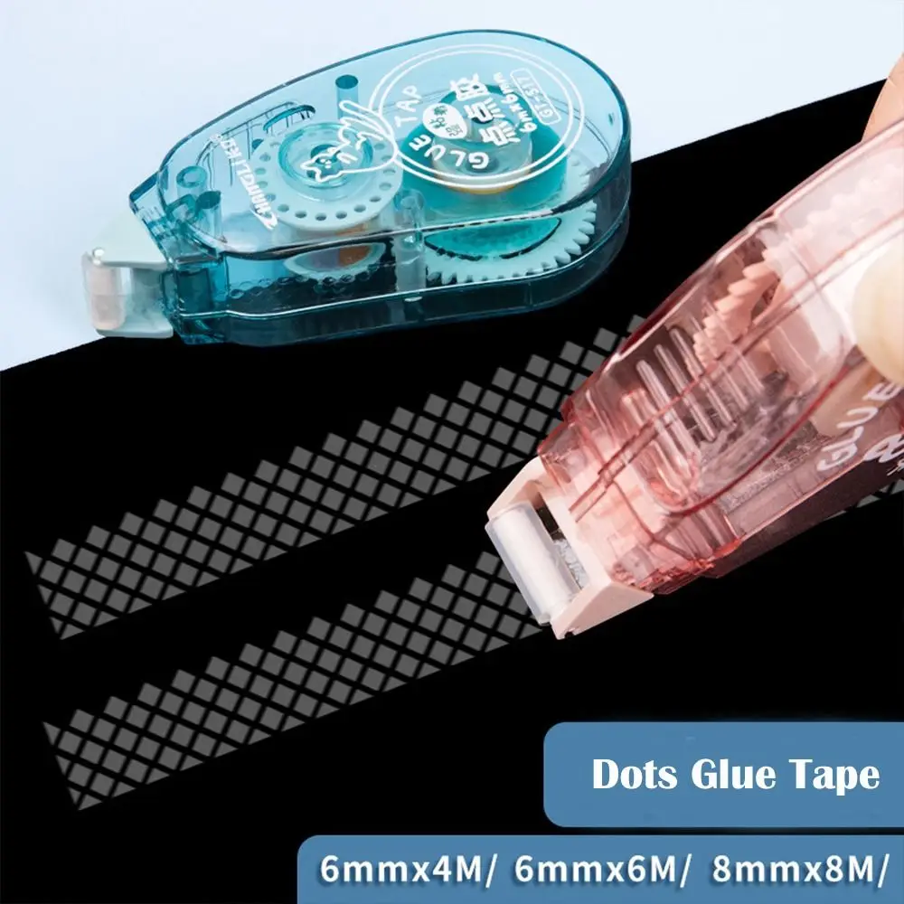 ألبوم صور اللوازم المدرسية دفتر يوميات نقطة الغراء الأسطوانة أشرطة DIY القرطاسية شريط لاصق على الوجهين DIY بها بنفسك لوازم الحرفية