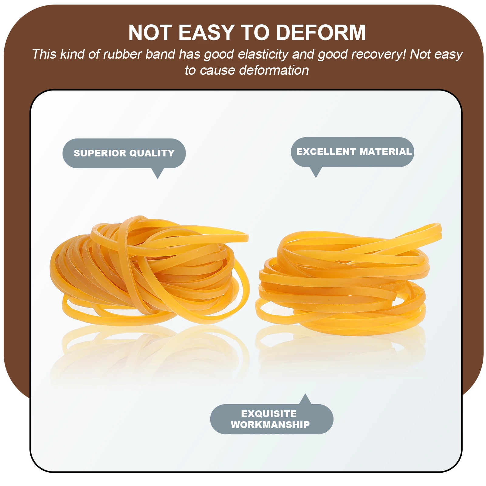 580 قطعة من الأربطة المطاطية المرنة حلقات مطاطية واسعة وسميكة مع مرونة ممتازة لربطات الشعر لتزيين المكاتب المنزلية #5