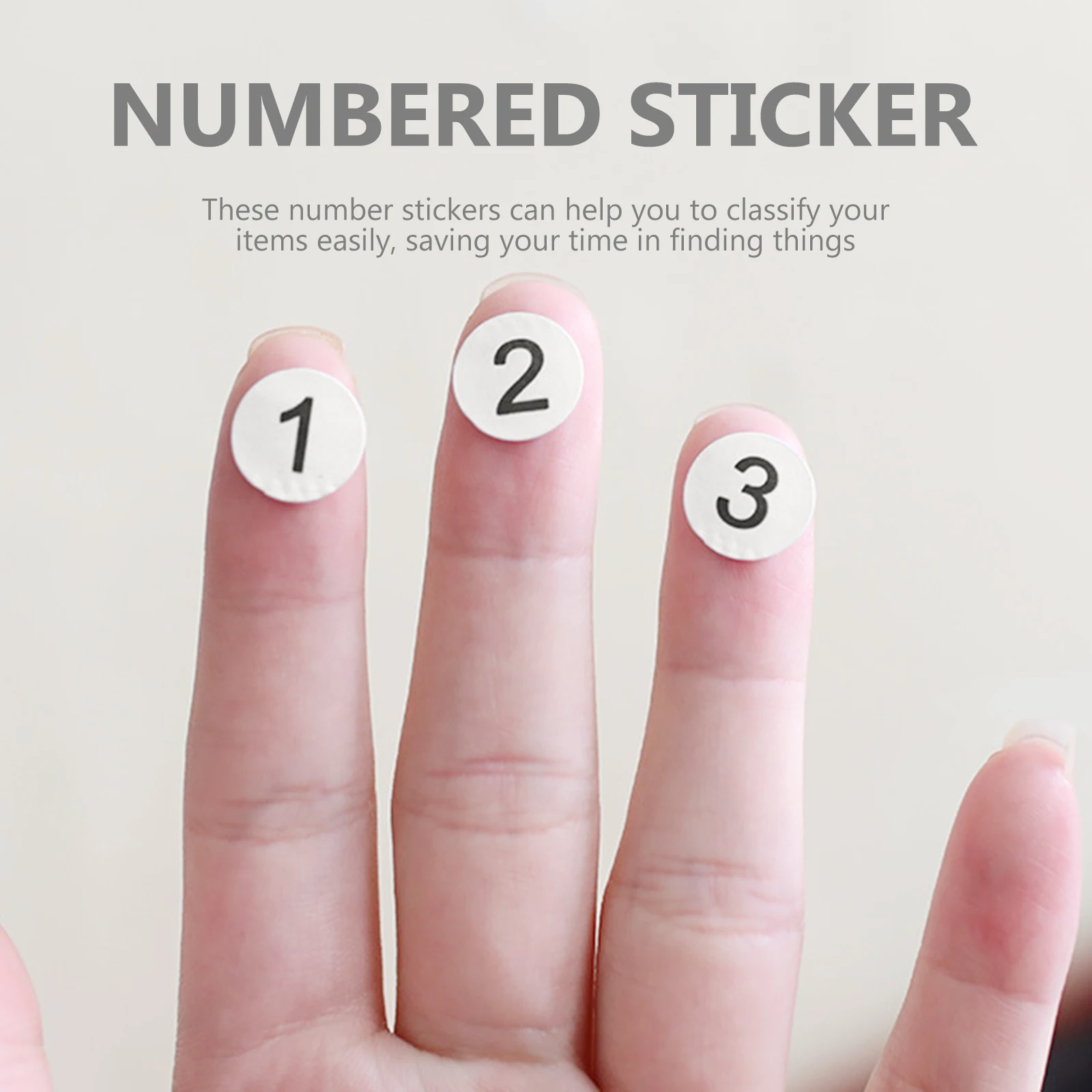 

15 Sheets Numbered Stickers 1-100 Digital Labels Mini Self Adhesive Classification Storage Folder Tag Organization Home Office