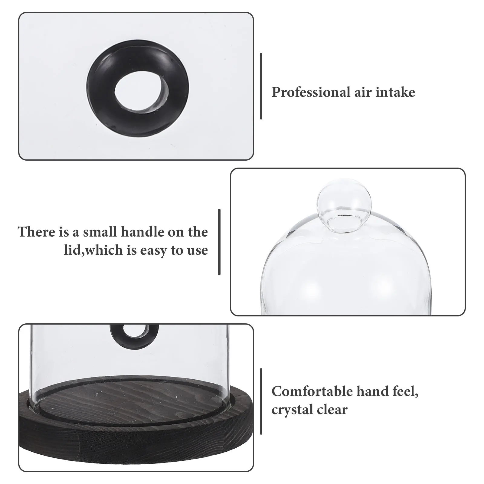 

1 Set Smoke Cover For Food Protection Transparent Snack Cake Dessert Lid Heat Cold Resistant Kitchen Bar Tool Cuisine