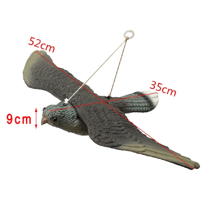 3D Fake Flying Falcon Hawk Bird Repellent Decoy Pest Control Garden Scarer Scarecrow Ornament For Hunting Yard Decoration view 5