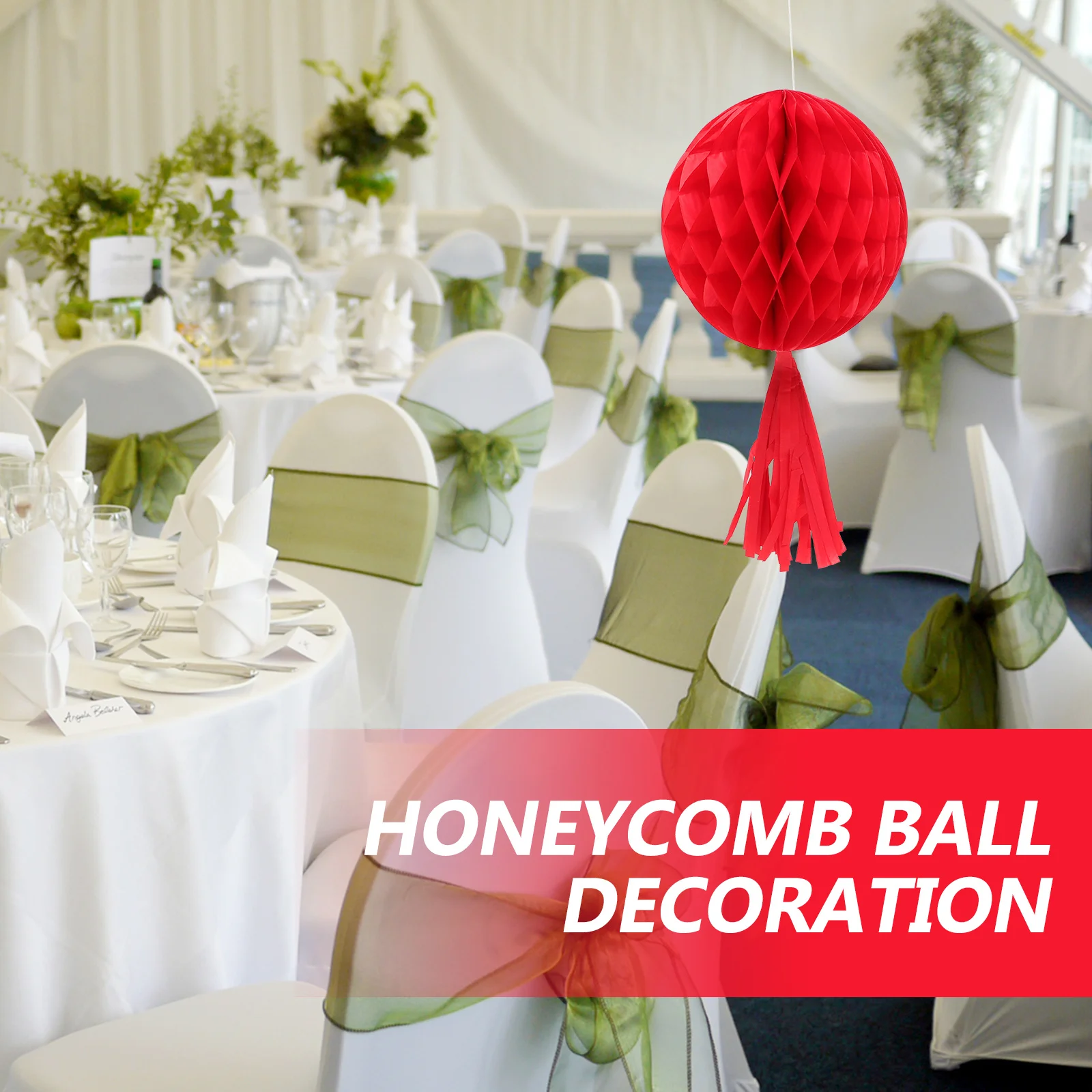 

Honeycomb Ball Decoration Set of 8 Colorful Foldable Paper Hanging Ornaments for Birthday Party New Year Decorations Festive