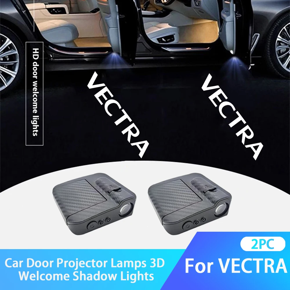 2PCS Car Door Welcome Lights Laser Projector Logo Wireless Sensing For Opel VECTRA Logo car Accessories view 2