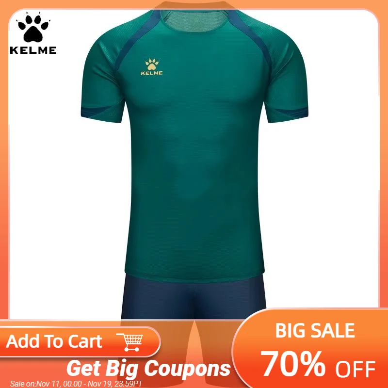 

Kelme Men's Football Uniform Uniform Custom Soccer Jerseys Team Uniforms And Outdoor Sports Sets For Running