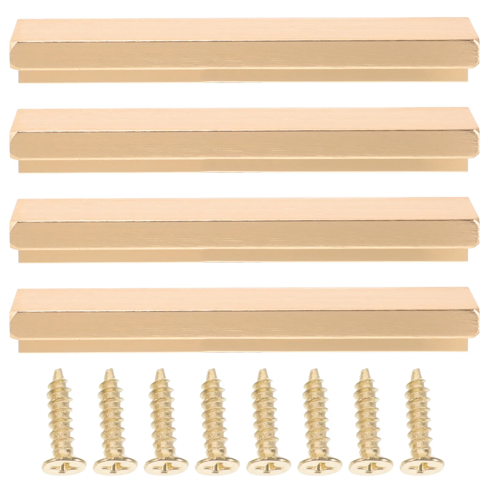

4 pcs Cabinet Hidden Metal Drawer Finger For Kitchen Wardrobe Handles Finger Edge Drawer Pulls Concealed Edge Pulls