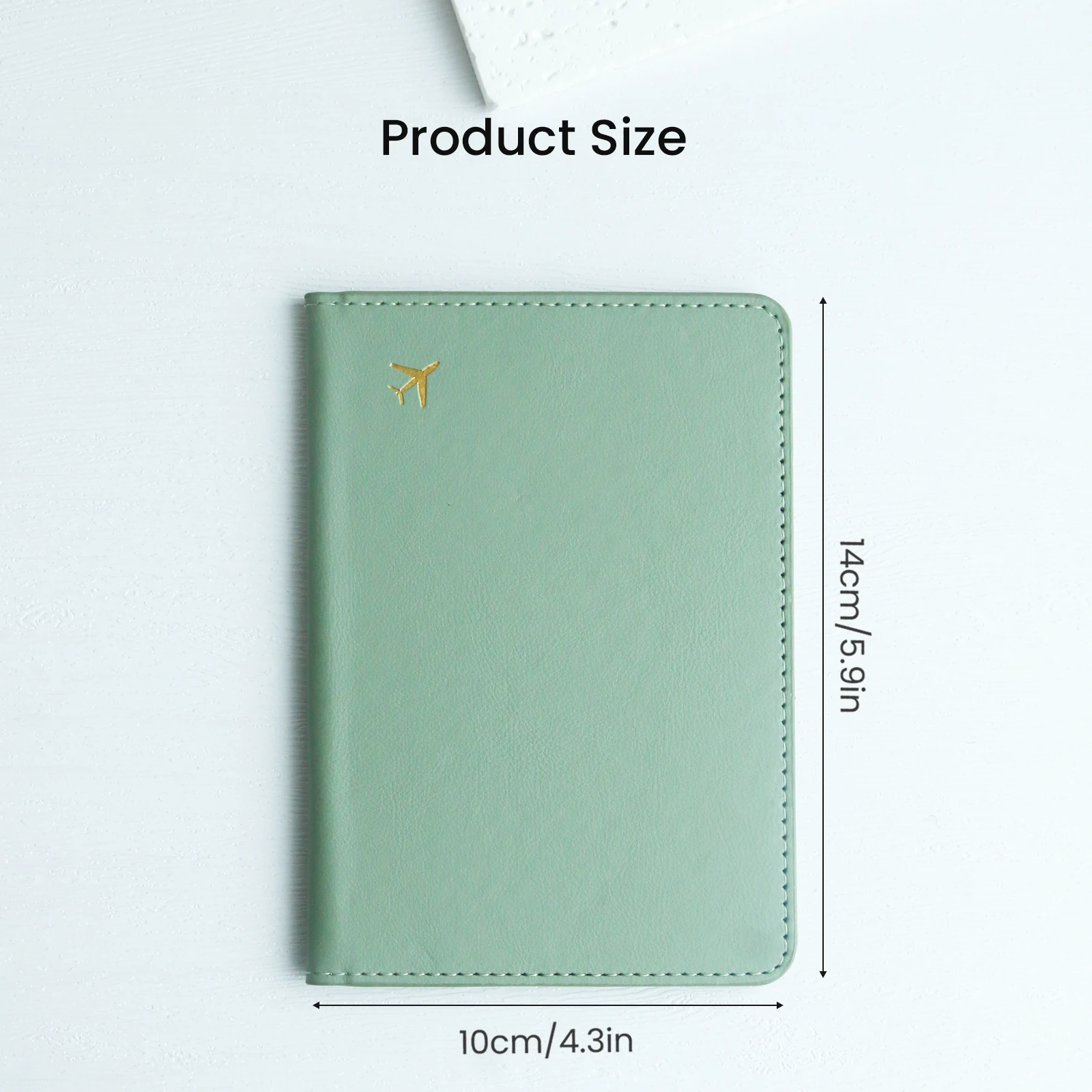 Pure Chic Passport Wallet Faux Leather Lightweight Waterproof Rfid Blocking Slim Vaccine Card Holder Travel Essentials