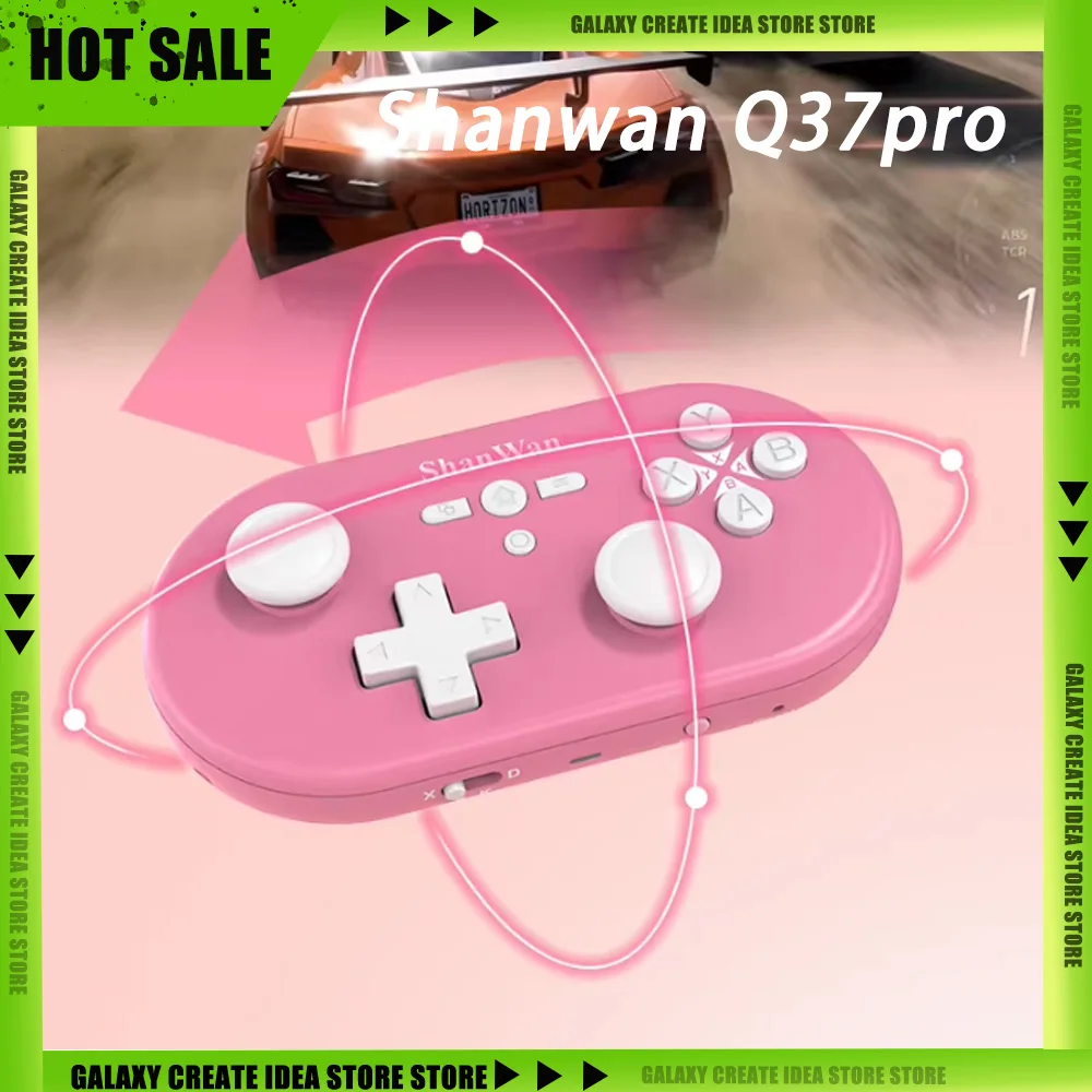 

Портативный мини-геймпад Shanwan Q37pro с улучшенными беспроводными датчиками Холла для Android и ПК, может использоваться как мышь и клавиатура, отличный подарок