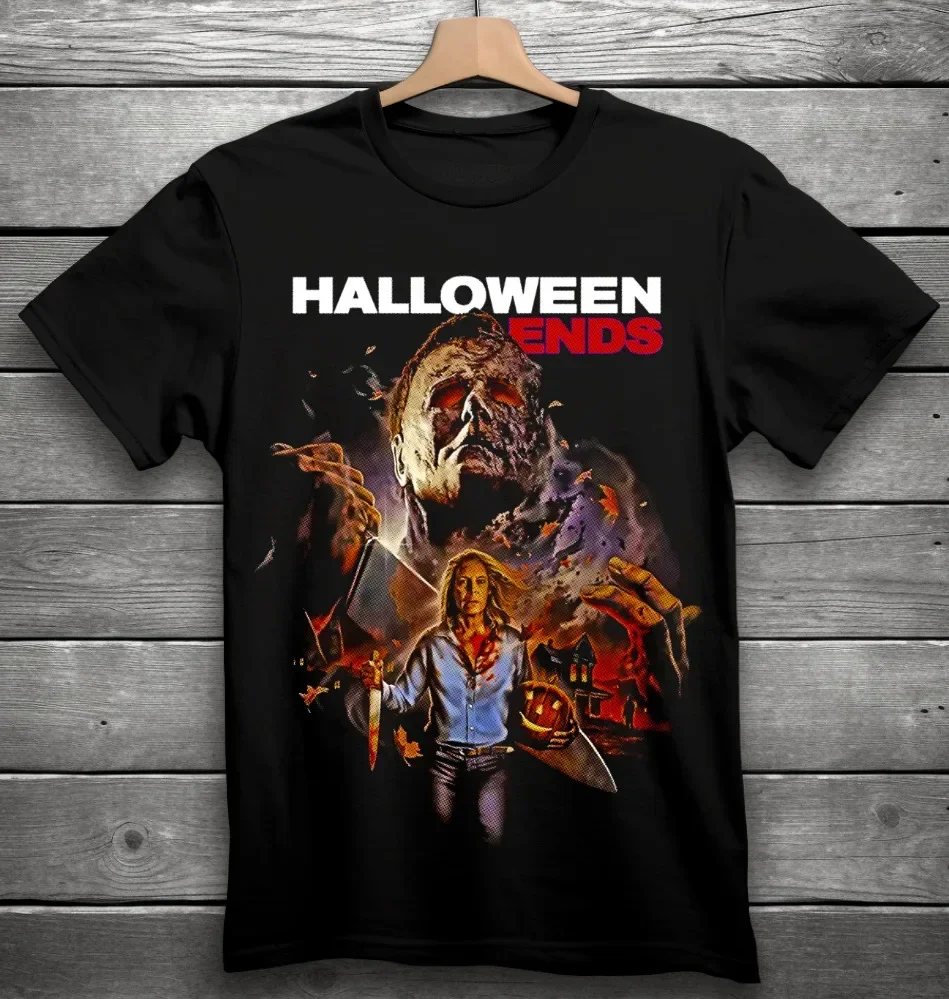 

Хэллоуин концы фильм ужасная футболка черный Майкл Майерс