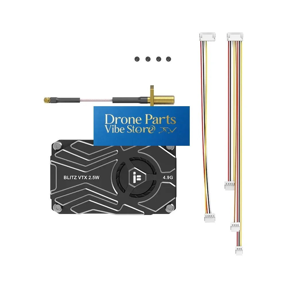 DronePIFlight BLITZ Whoop 4.9G 2.5W VTX 25/400/1000/2500mW 8CH Built-in Microphone Integrated Cooling Fan 2-8S LIPO For FPV Long