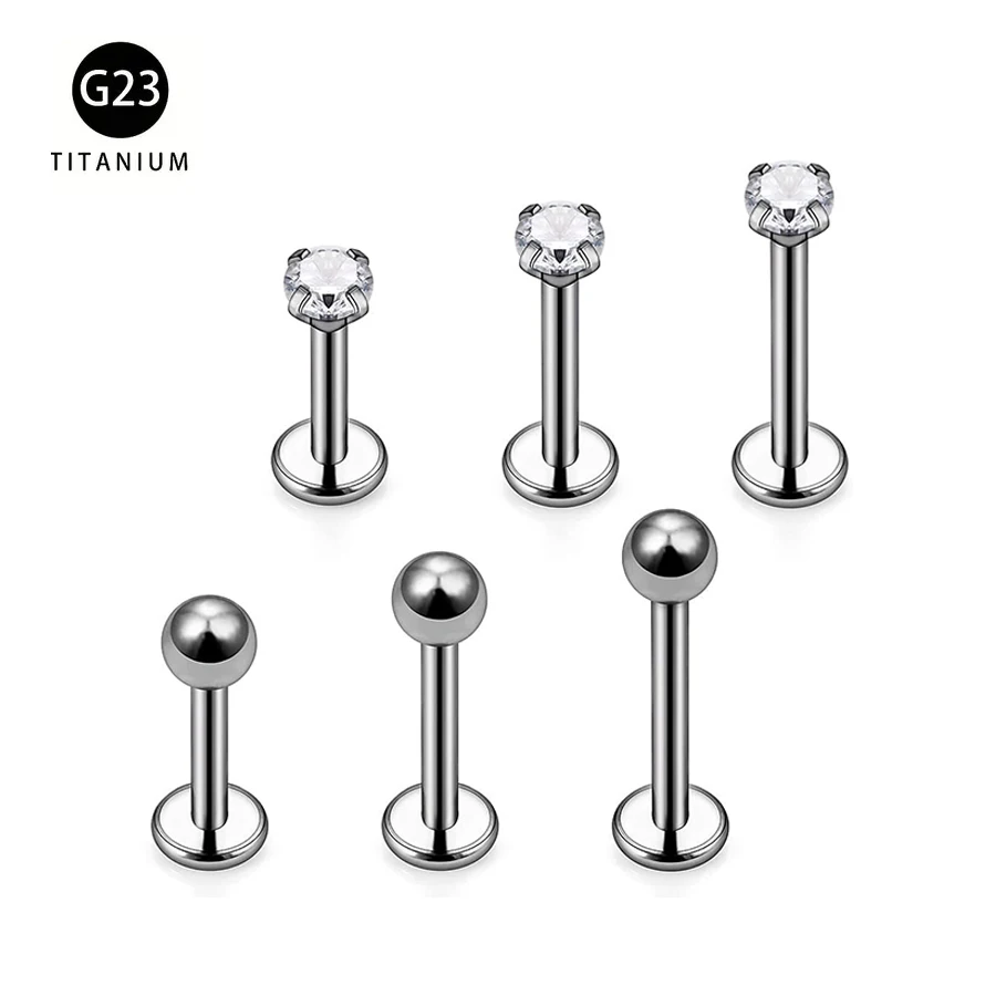 6 Pcs Labret Pierci… - image