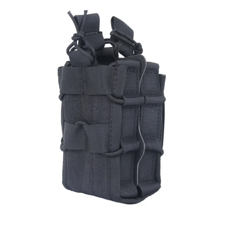 Hunting Accessories Tactical Elastic Double Pocket Waist Hanging Multi-Purpose Tool Storage Bag Training Kit Pouch for M4 M14