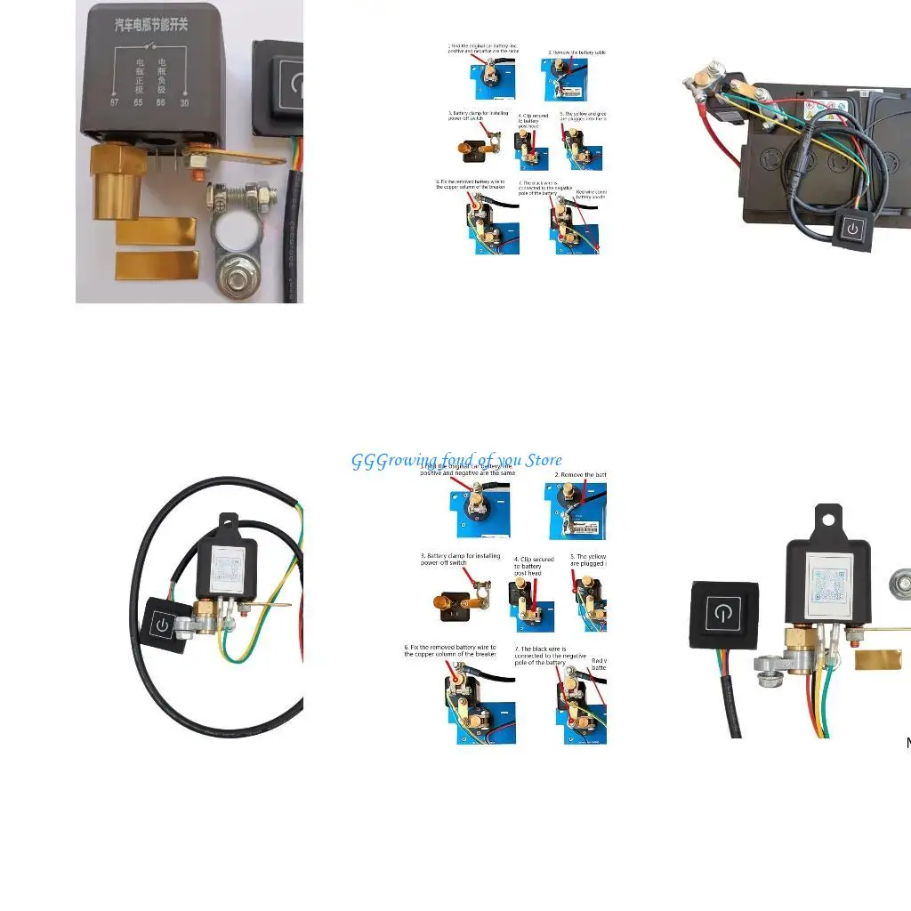 H9EB Baterai Universal Sakelar Mati Otomatis Baterai Isolator Sakelar Pemutus Kompatibel dengan Anti