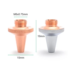 Laser Nozzle D15 H19 M8mm Raytools 3D Fiber Metal Cutting Head BT210S BM111 BM112 BM109
