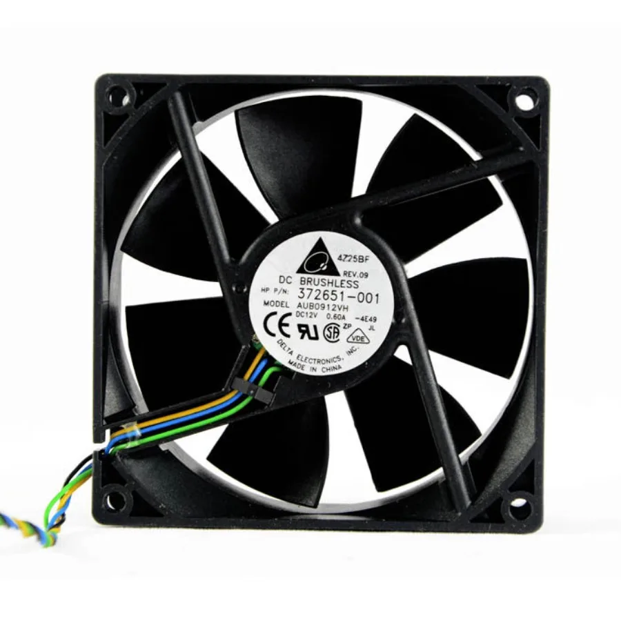AA + for Delta AUB0912VH 12V 0.6A 9CM fan, speed measurement, power fan, ultra-quiet