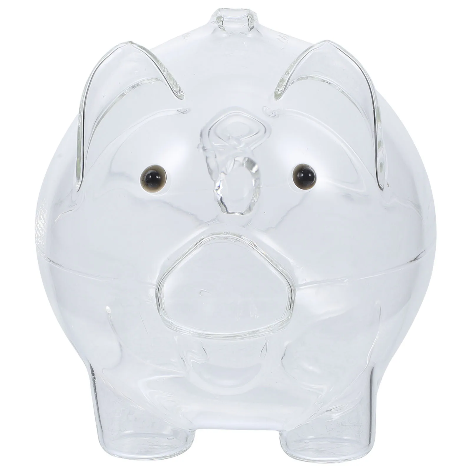 

Durable Pig Shape Clear Coin Storage Box Piggy Bank Desktop Decoration Glass Saving Jar for Kids Boys Girls Piggy Bank