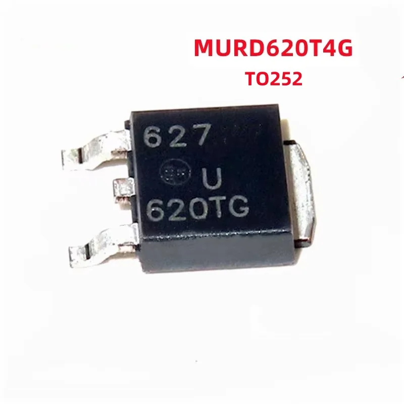 10PCS/LOT Original MURD620T4G MUR620 U 620TG U620TG TO252 D2PAK Fast recovery transistor triode 6A 200V transistor