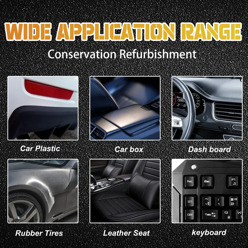 Car Plastic Restorer Back To Black Gloss Car Paint Protection Spray Car Interior Plastic Leather Restorer Refurbishment Paste