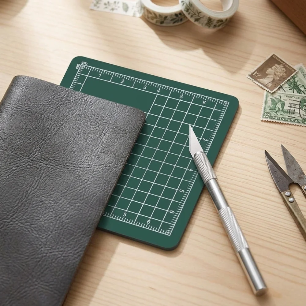 2pcs Durable 8x8cm Cutting Mat Thin Flexible Paper Cutting Board Square Double Sided Model Cutting Mat Model Making