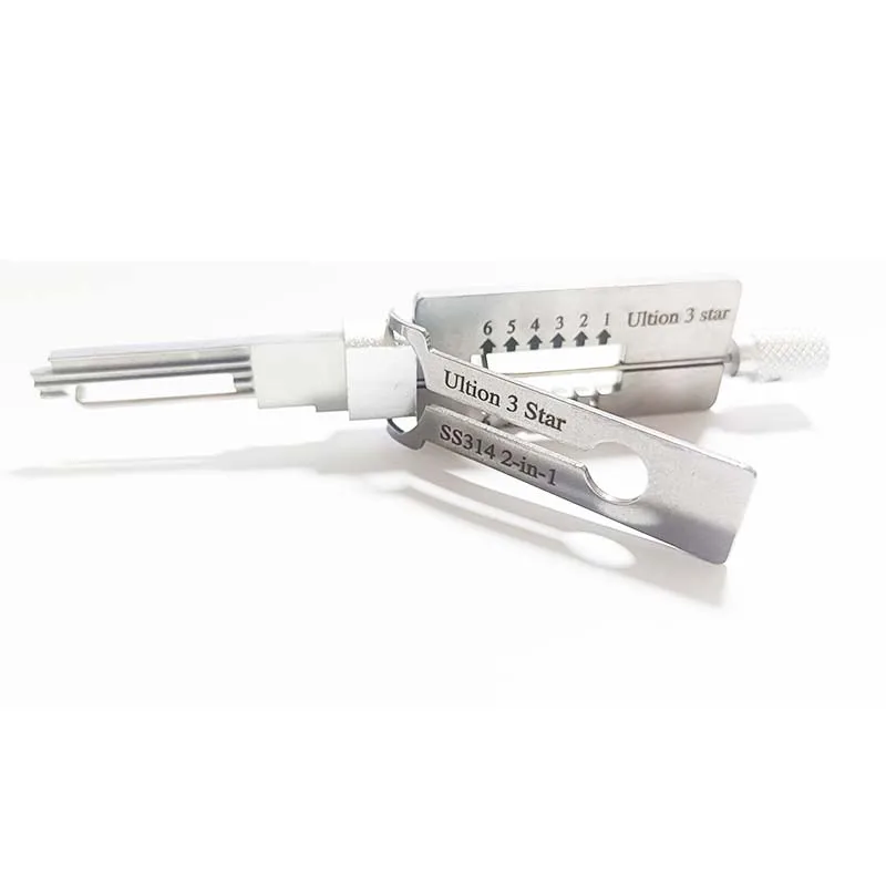 

Новое поступление SS314 Ultion 3 Star 2 в 1 Ock 2-в-1 Набор отмычек для гражданской площадки, набор восьмигранных инструментов