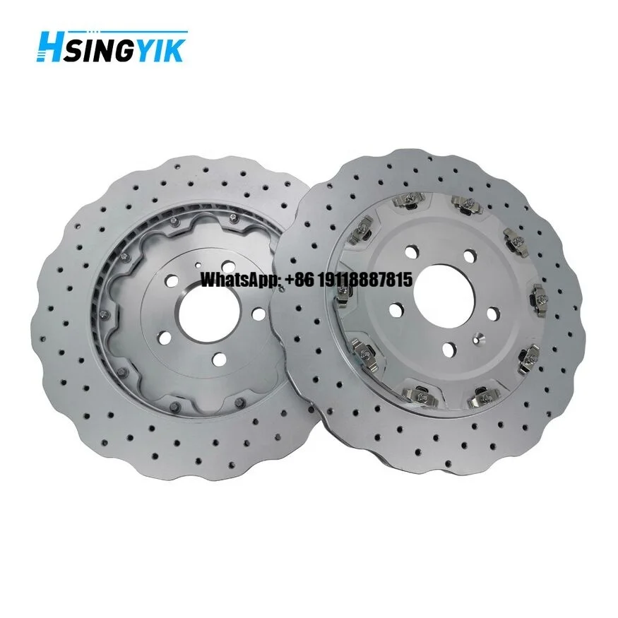 

Тормозной диск Hsingyik Silver Wave, задний, составной (2 части), для Audi A6 C7 RS6, OE 4G0615601, 356X22 мм