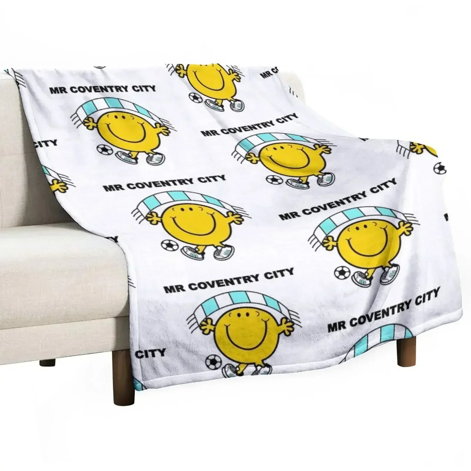 

Mr Coventry City Throw Blanket Soft Bedroom Blanket for Night Sleeping