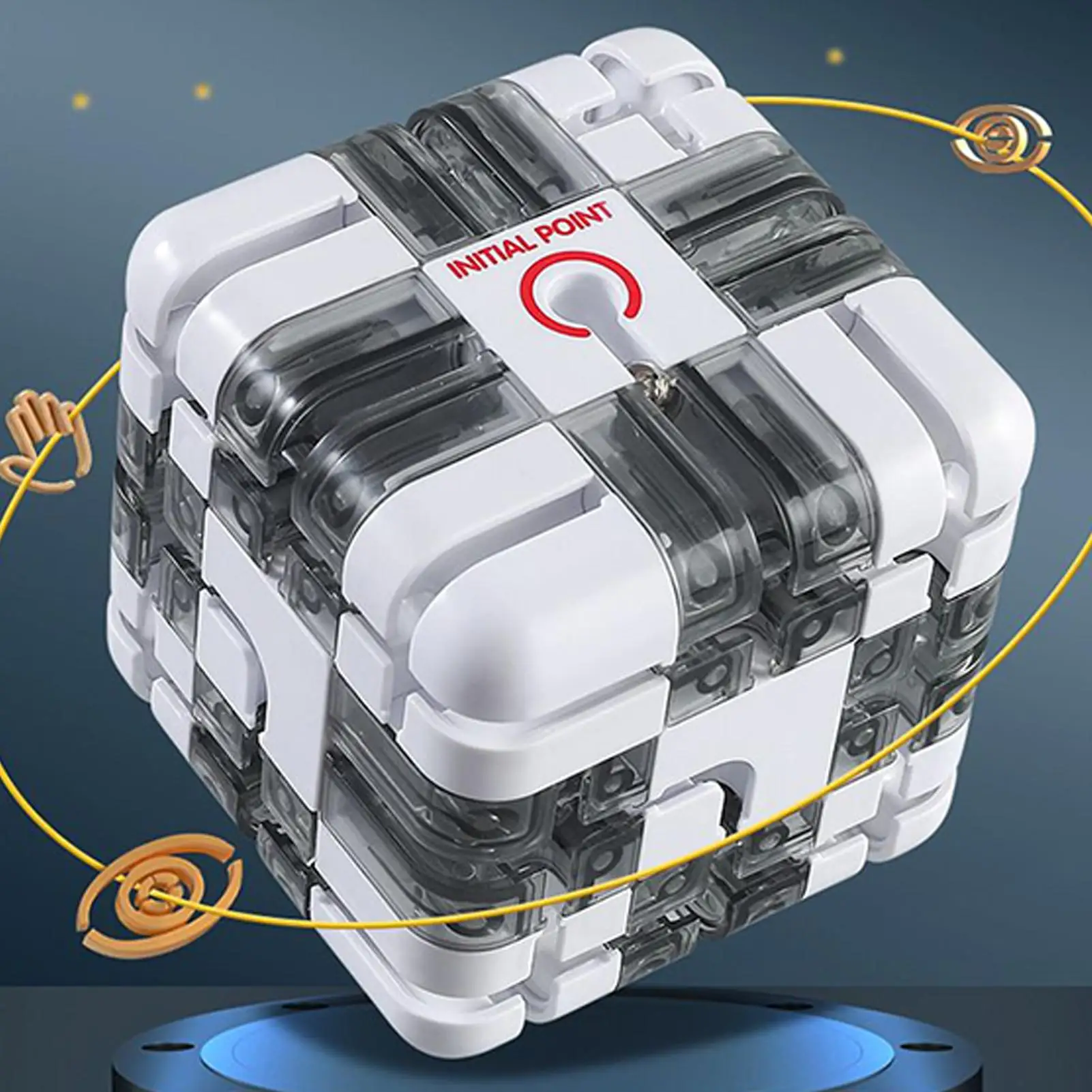 3d labirinto cubo quebra-cabeça cérebro teaser jogo educacional desafiador brinquedo para adolescentes adultos crianças festa viagem alívio do estresse brinquedo fidget