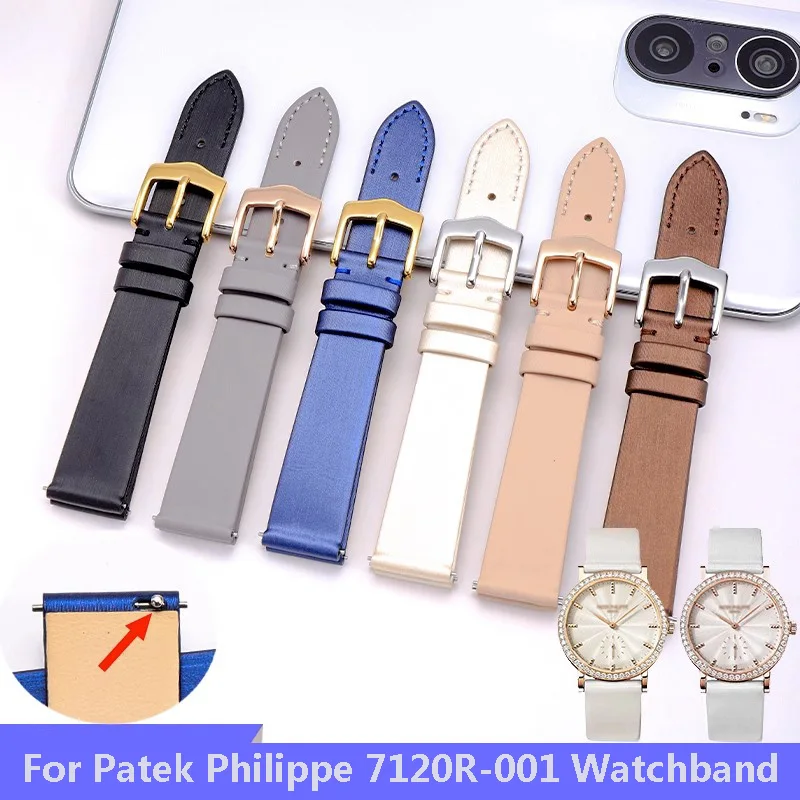 

Ремешок для часов Patek Philips PP Classic Series 7120R-001, Шелковый женский браслет из натуральной кожи, 16 мм