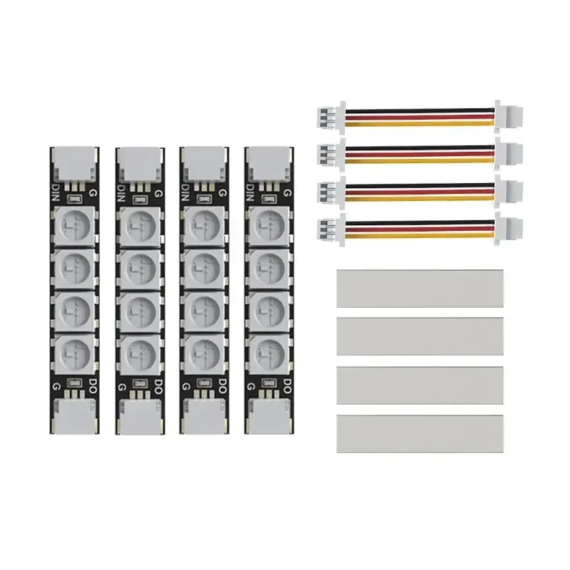 Zestaw świateł LED SpeedyBee 2812 RGB na ramę, 4 sztuki - Programowalna płytka LED 5V do dronów RC FPV Whoop, ulepszenie freestyle