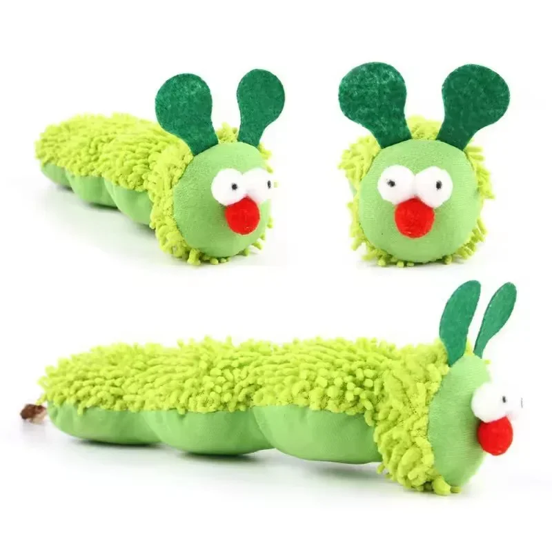 Caterpillar Plush Cat Toy with Catnip and Silvervine description 9