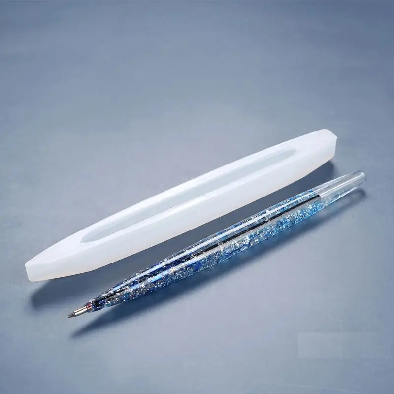 Pen-shaped Mold Cylindrical Silicone Ballpoint Pen Mold Epoxy Resin Casting Mold Dropshipping