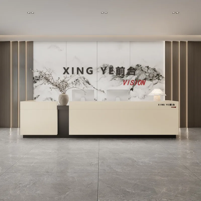 

Company Design Reception Desks Long Modern Shop Beauty Bar Luxury Hotel Reception Desks Restaurant Mostrador Lounge Furniture