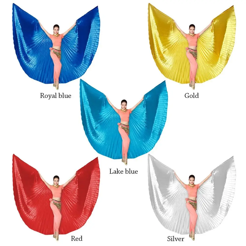 Belly Dance Wings With Sticks Isis Wings Belly Dance Accessories Oriental Egyptian Costume Carnival Festival Women Gold Wings