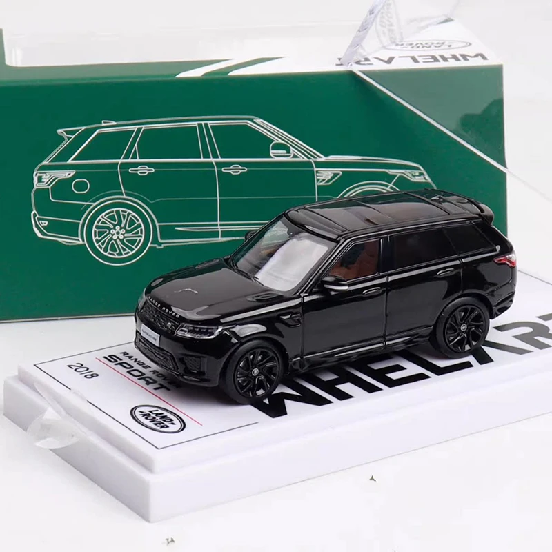 WHELART 1:64 Range Rover Sport SUV Legierungsauto, Druckguss- und Fahrzeugmodelle, Miniaturmodellauto für Sammler, Geschenk
