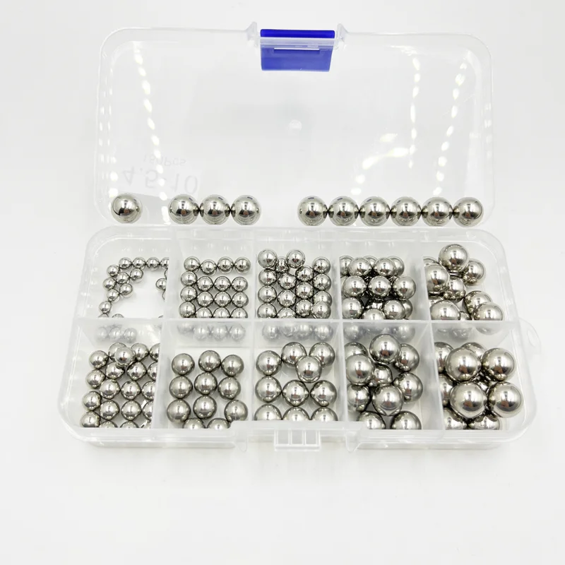 150/400/520PCS 304 Stainless Steel Solid Ball SUS Precision Bearing Steel Small Pellet Slingshot Marbles Round Smooth Slide Ball