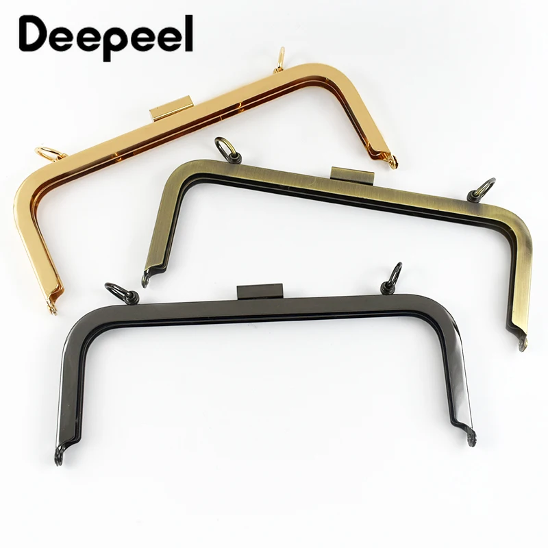 1/2/3Pcs Deepeel 20.5cm Metal Bag Handle Purse Frame Kiss Clasp Wallet Luggage Handles Clutch DIY Craft Bags Hardware Accessores