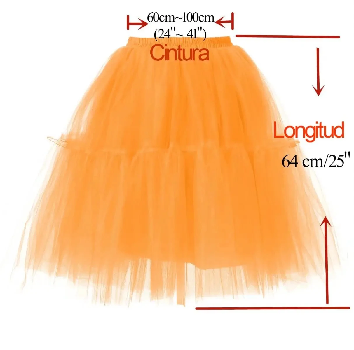 Summer Style Princess Knee Length Tutu Tulle Skirt Ball Gown Pleated High Elastic Waist Swing Saias Jupe Girl Underskirt