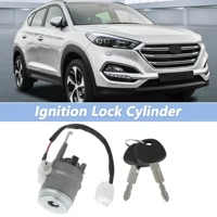 Cilindro de cerradura de encendido UXCELL con 2 llaves para Hyundai Tucson 2005-2009 No.819001FB00