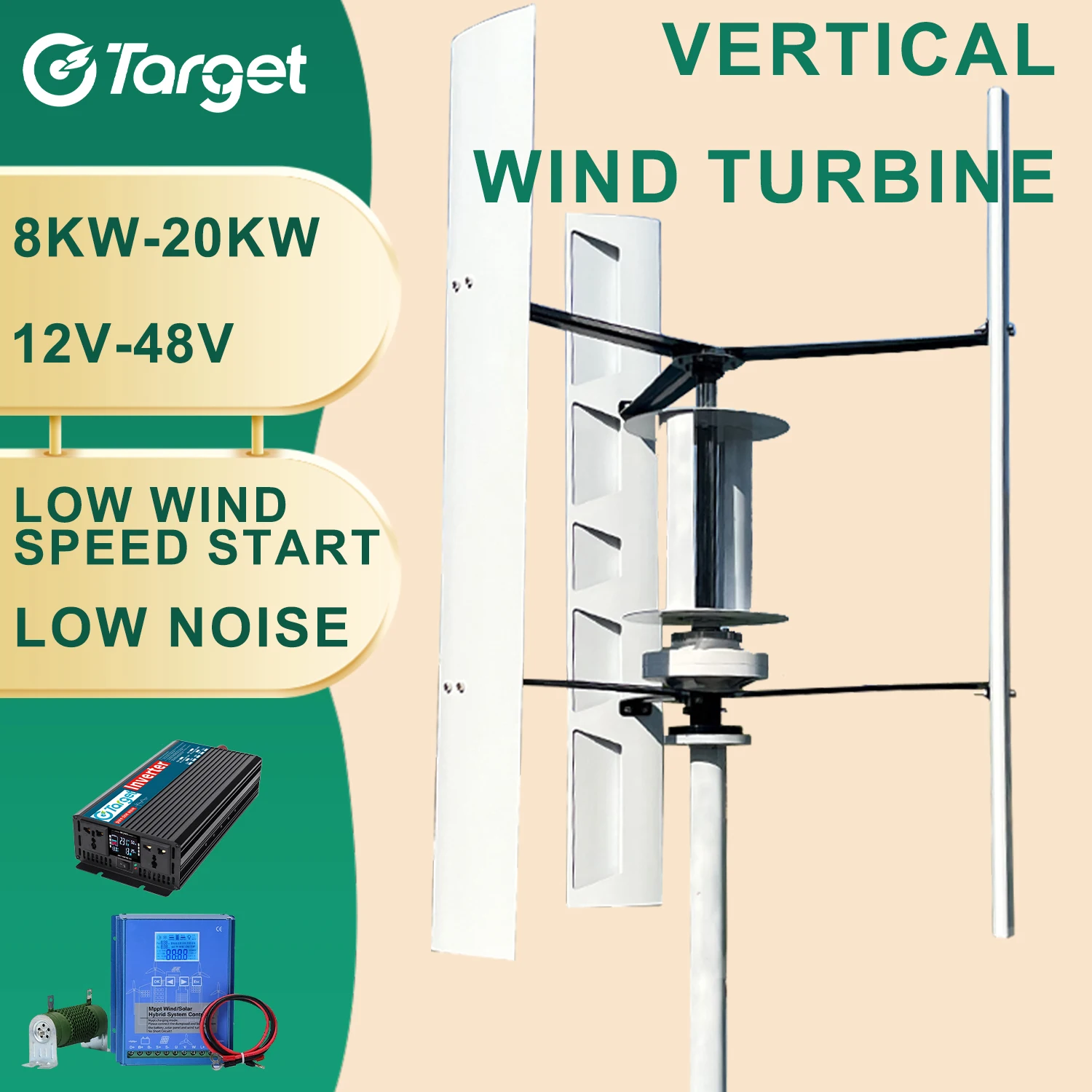 

10000W 5000W 20KW Free Energy Wind Turbine Generator 12V 24V 48V Windmill Maglev Generator With Household Controller or Inverter