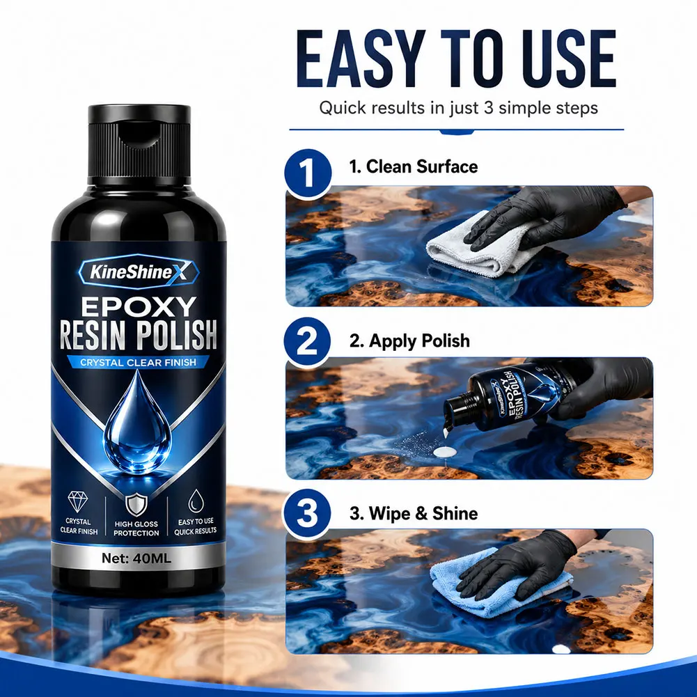 DIY Handicrafts Resin Finishing And Polishing Solution Resin Scratch Remover High Gloss Restorer Epoxys Resin Art Display