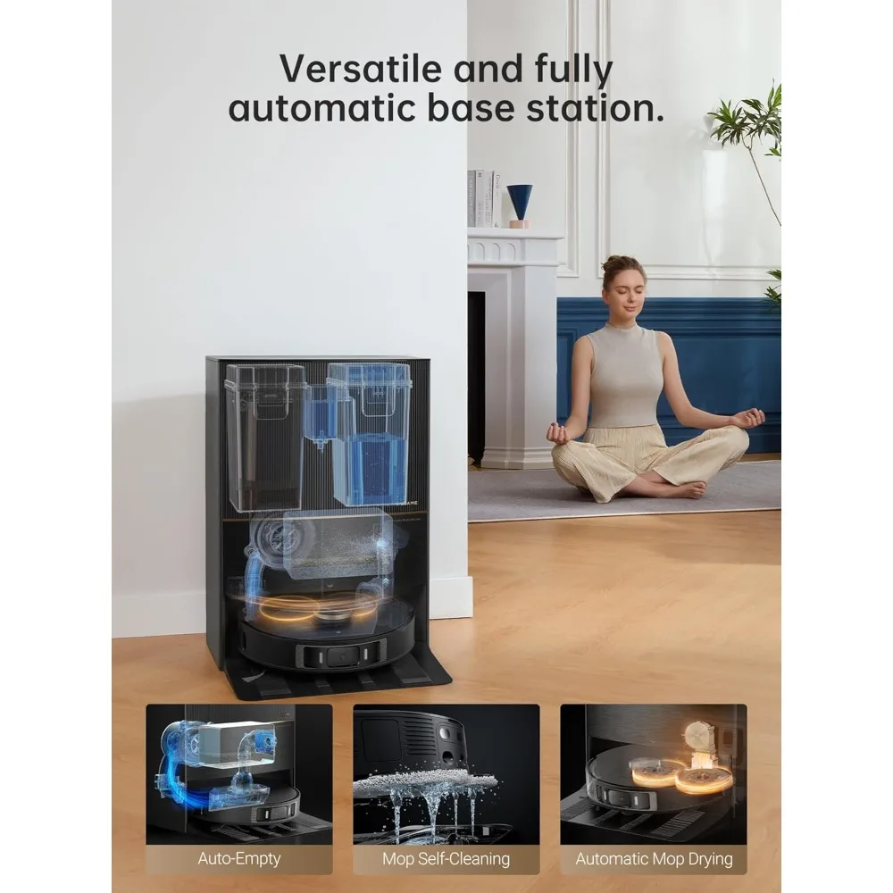 

L20 Ultra Robot Vacuum and Mop with Mop-Extend, Auto Mop Removal & Raising, Washing and Drying