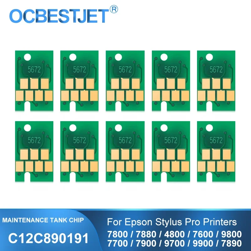 

For Epson 4800 4880 7600 7700 7800 7880 7890 7900 9600 9700 9800 9880 9890 9900 C12C890191 Maintenance Tank Chip Waste Ink Tank