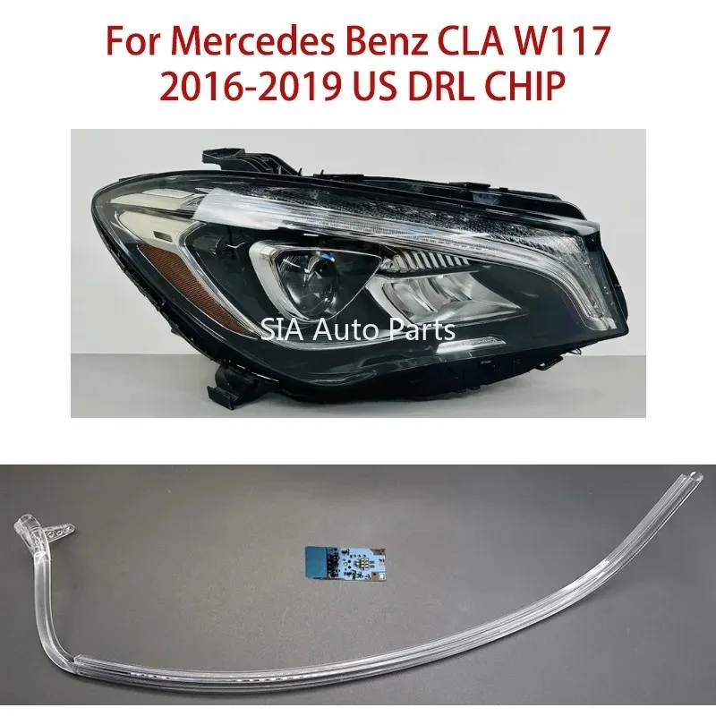 

For Mercedes-Benz CLA W117 2016-2019 LED Light Source Angel Eye Conduit Strip American Version White Light Ballast Car DRL Chip